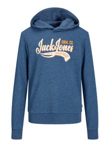 Jack & Jones Sweat à capuche Imprimé Mini -Ensign Blue - 12257309