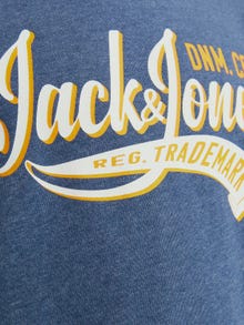 Jack & Jones Nadruk Bluza z kapturem Mini -Ensign Blue - 12257309