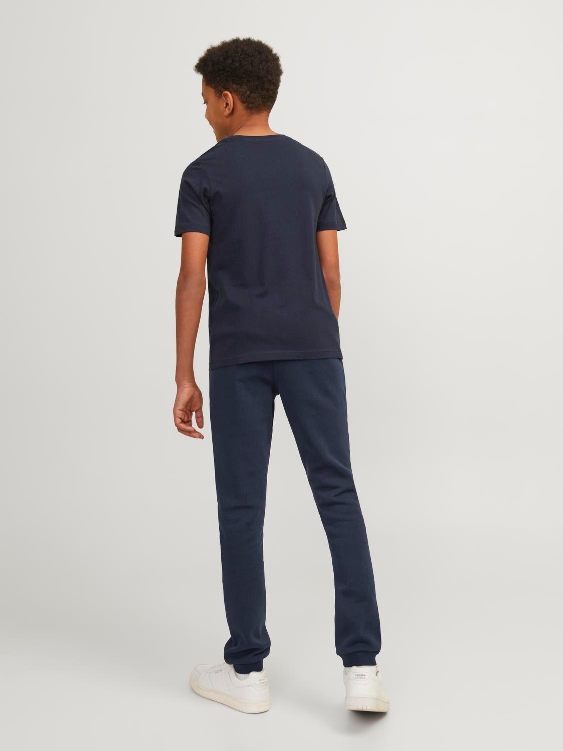 Jack & Jones Παντελόνι Slim Fit Φόρμα Μίνι -Navy Blazer - 12257312