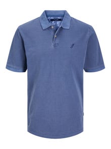 Jack & Jones Bez vzoru Polo límec Tričko -Maritime Blue - 12257315