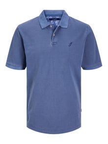 Jack & Jones Einfarbig Polo T-shirt -Maritime Blue - 12257315