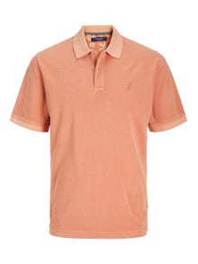 Jack & Jones Einfarbig Polo T-shirt -Sunburn - 12257315