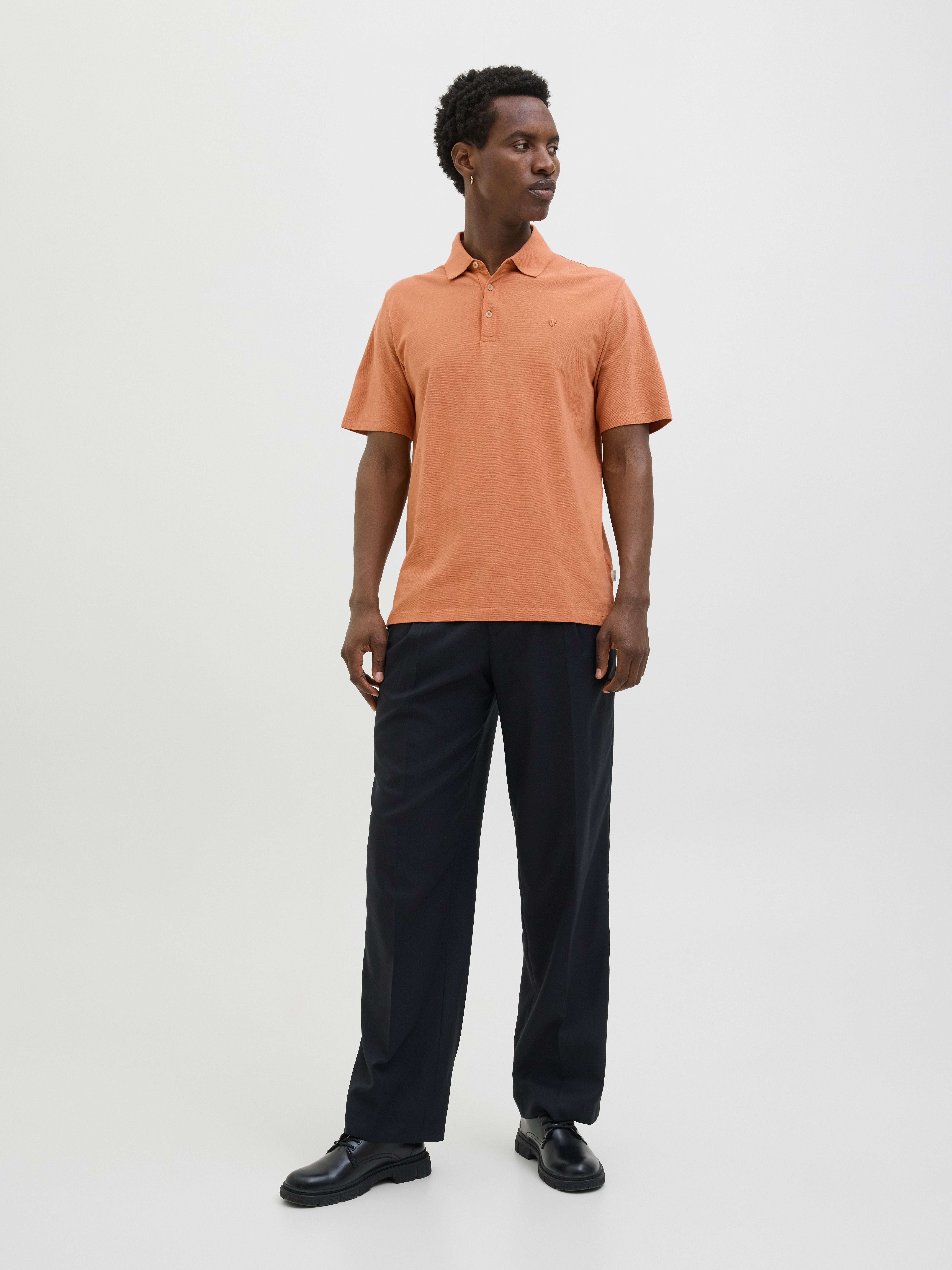 Thumbnail - Einfarbig Poloshirt