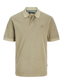 Jack & Jones Bez vzoru Polo límec Tričko -Aloe - 12257315