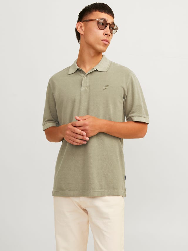 Jack & Jones Ühevärviline Polo T-särk - 12257315