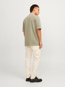 Jack & Jones Bez vzoru Polo límec Tričko -Aloe - 12257315