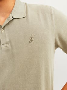 Jack & Jones Bez vzoru Polo límec Tričko -Aloe - 12257315