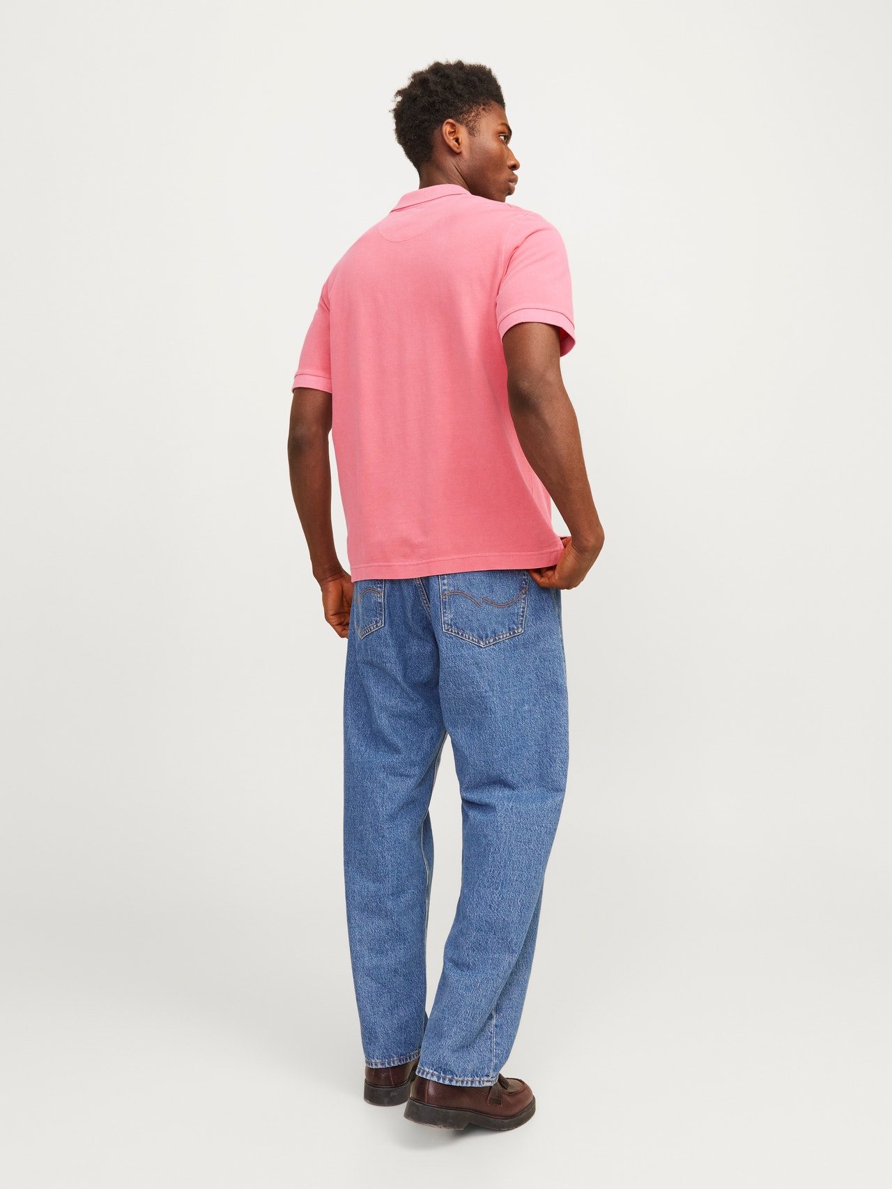 Jack & Jones Plain Polo T-shirt -Rapture Rose - 12257315