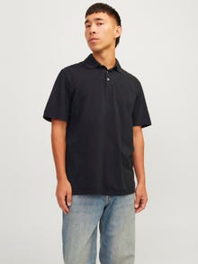 Jack & Jones Vienspalvis Polo kaklas Marškinėliai -Black - 12257315