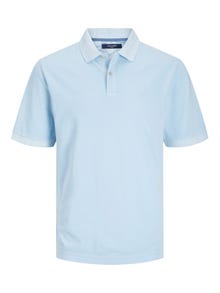 Jack & Jones Bez vzoru Polo límec Tričko -Cerulean - 12257315