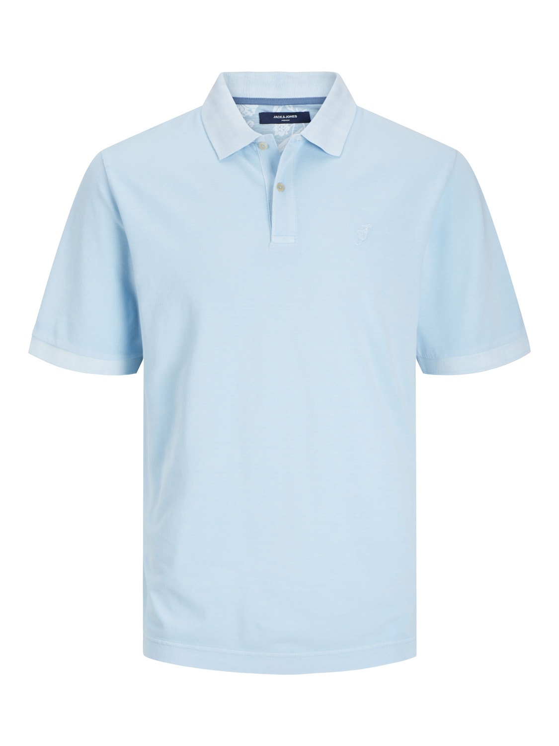 Jack & Jones Einfarbig Polo T-shirt -Cerulean - 12257315