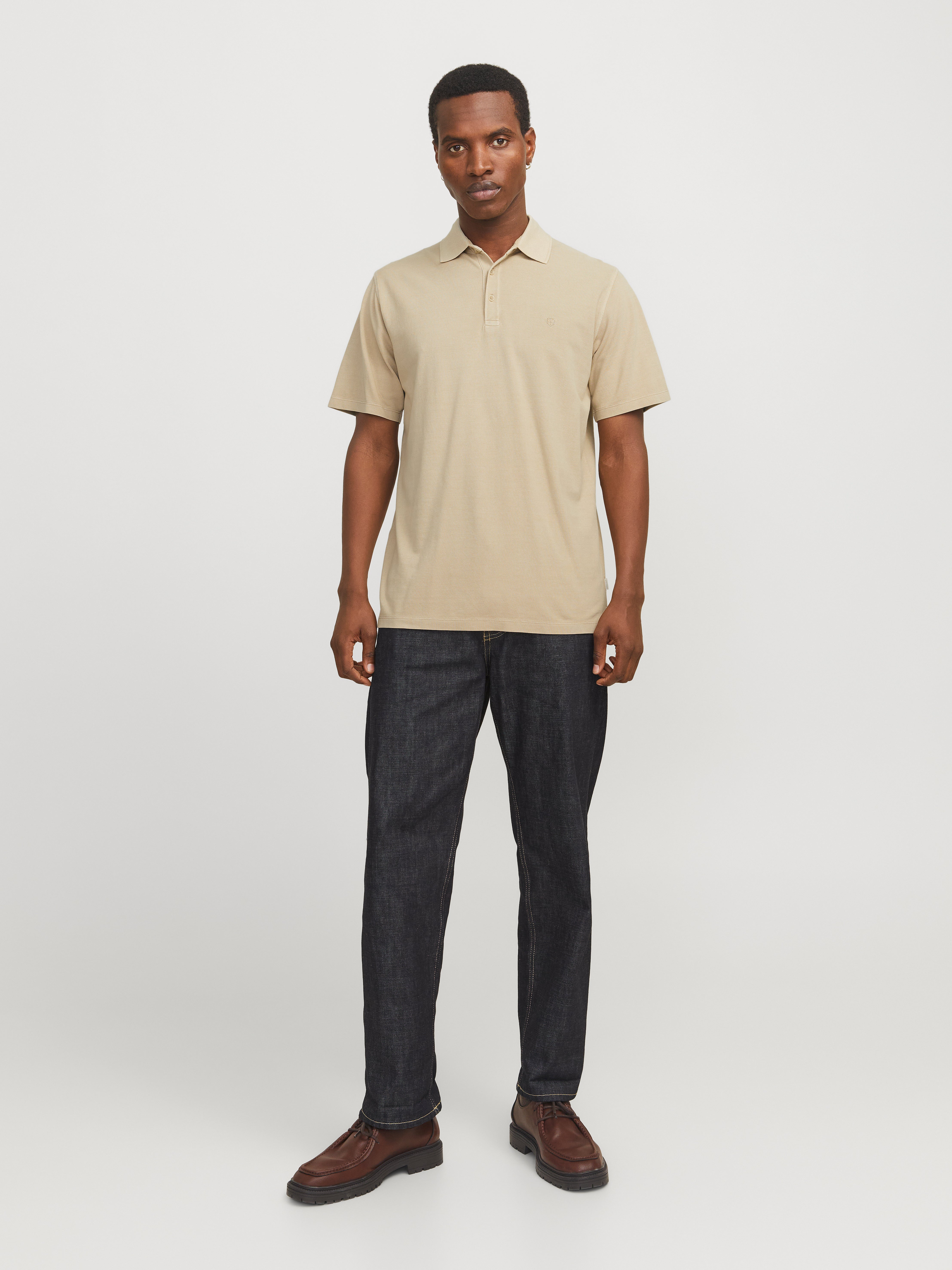 Thumbnail - Einfarbig Poloshirt