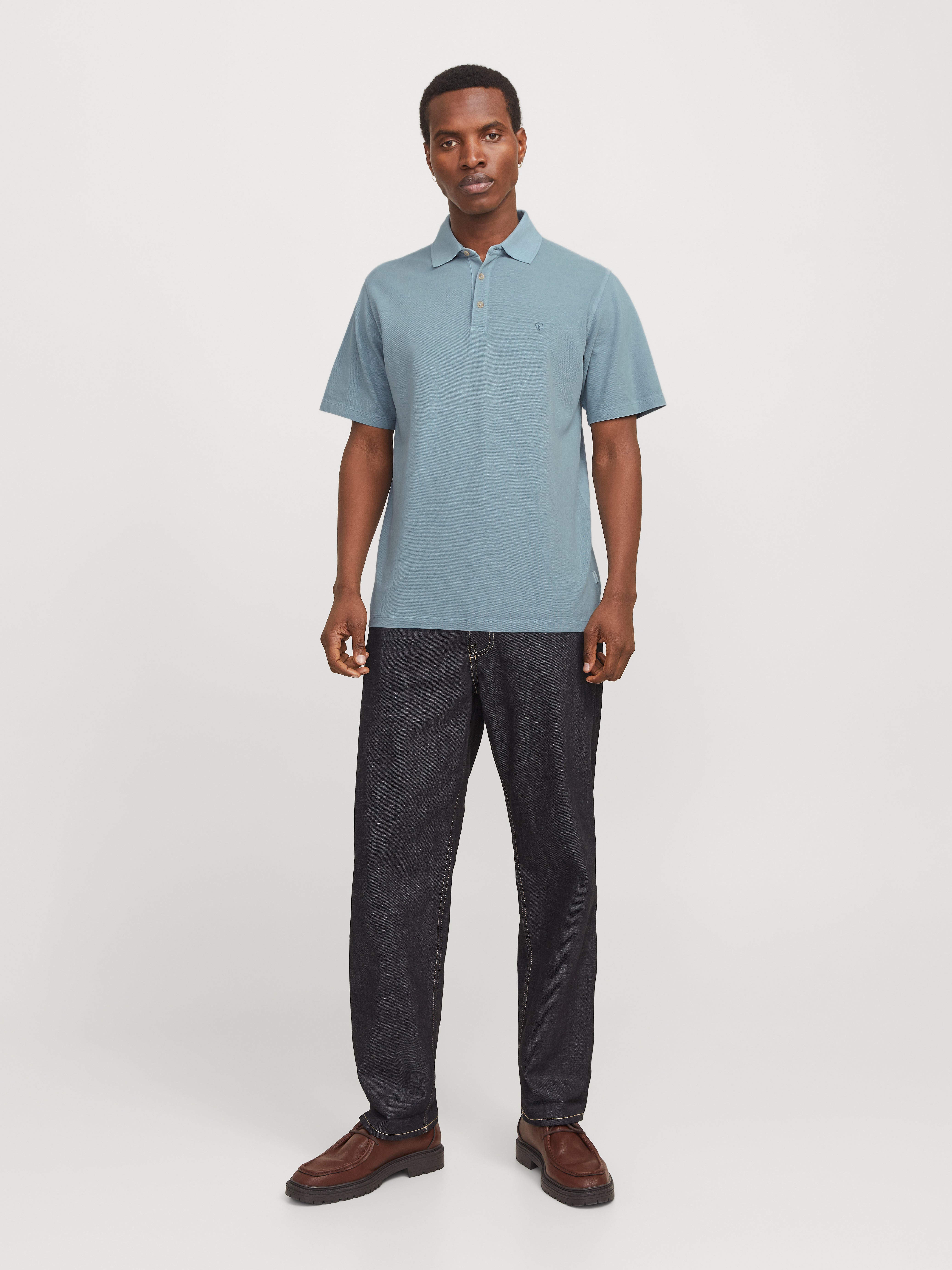 Thumbnail - Einfarbig Poloshirt