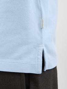 Jack & Jones Gładka Kołnierz koszulowy Koszula polo -Chambray Blue - 12257315