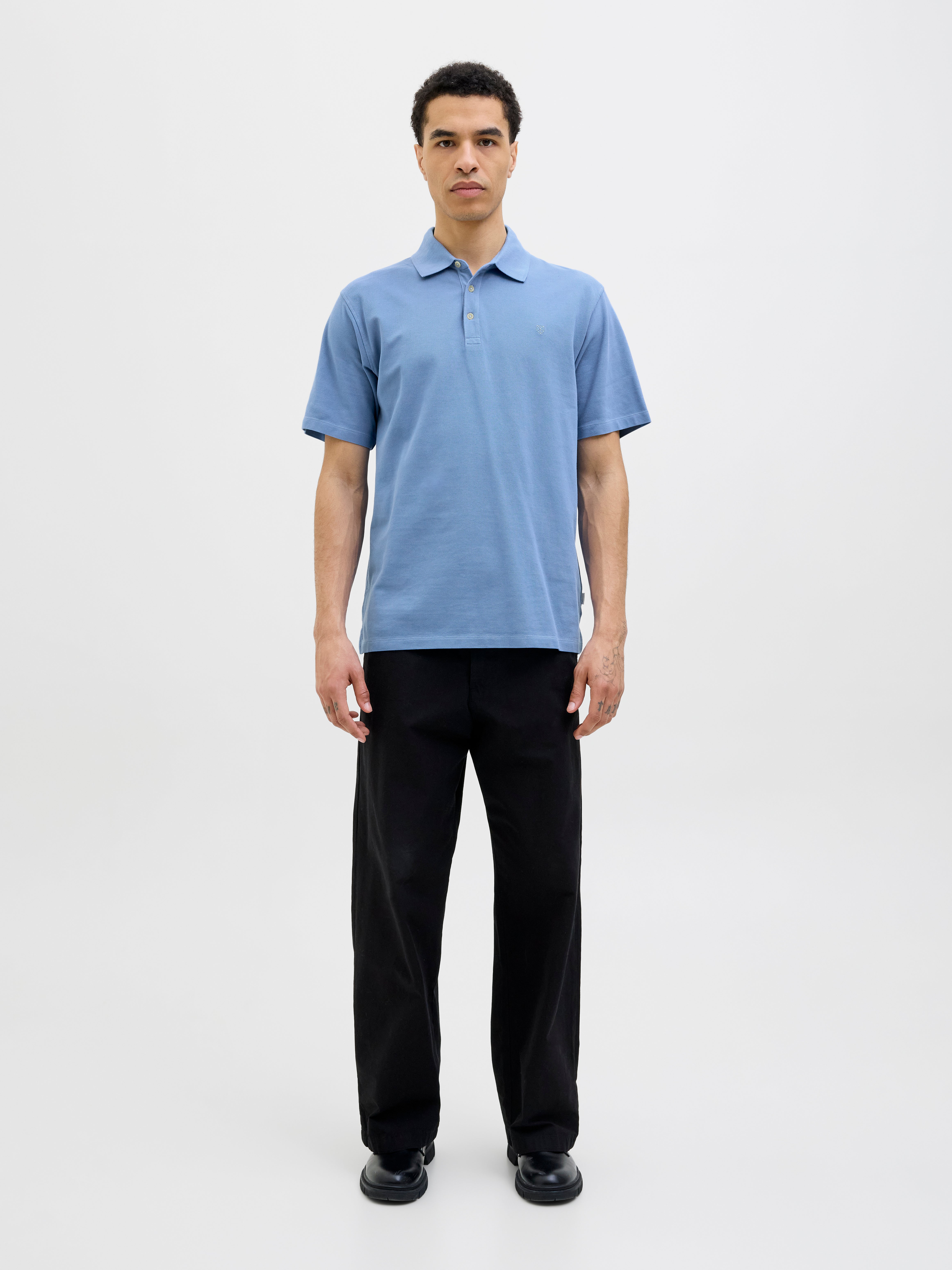 Thumbnail - Einfarbig Poloshirt