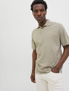Jack & Jones Plain Shirt Collar Polo -Dried Sage - 12257315