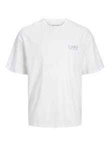 Jack & Jones Camiseta Liso Cuello redondo -Bright White - 12257353