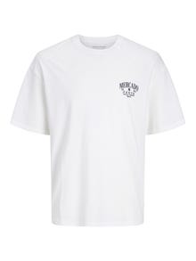 Jack & Jones Gładki Okrągły dekolt T-shirt -Bright White - 12257353