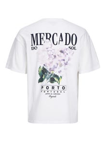 Jack & Jones T-shirt Semplice Girocollo -Bright White - 12257353