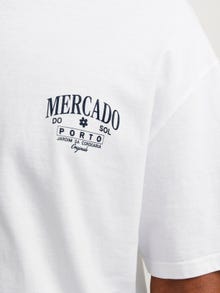 Jack & Jones T-shirt Semplice Girocollo -Bright White - 12257353