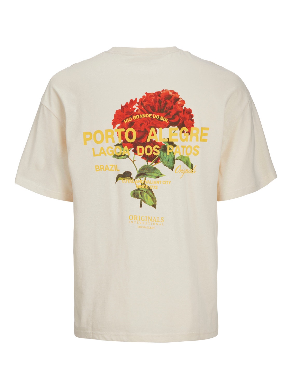 Jack & Jones Gładki Okrągły dekolt T-shirt -Buttercream - 12257353