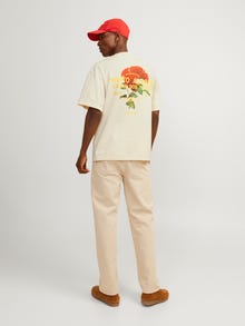 Jack & Jones Sima Környak Trikó -Buttercream - 12257353