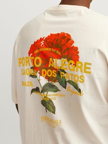Jack & Jones Camiseta Liso Cuello redondo -Buttercream - 12257353