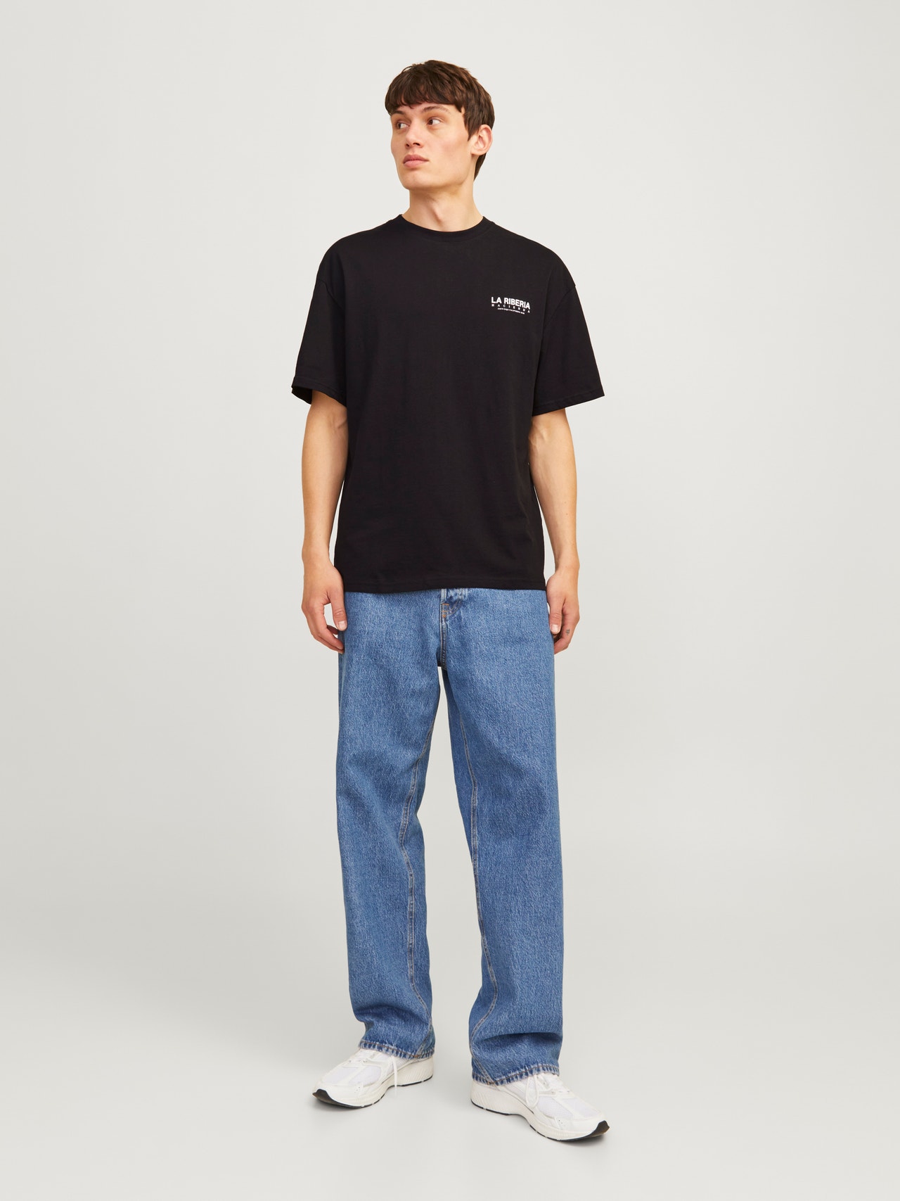 Jack & Jones Plain Crew neck T-shirt -Black - 12257353