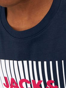 Jack & Jones Gedruckt T-shirt Mini -Navy Blazer - 12257361