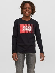 Jack & Jones Bedrukt T-shirt Mini -Black - 12257361