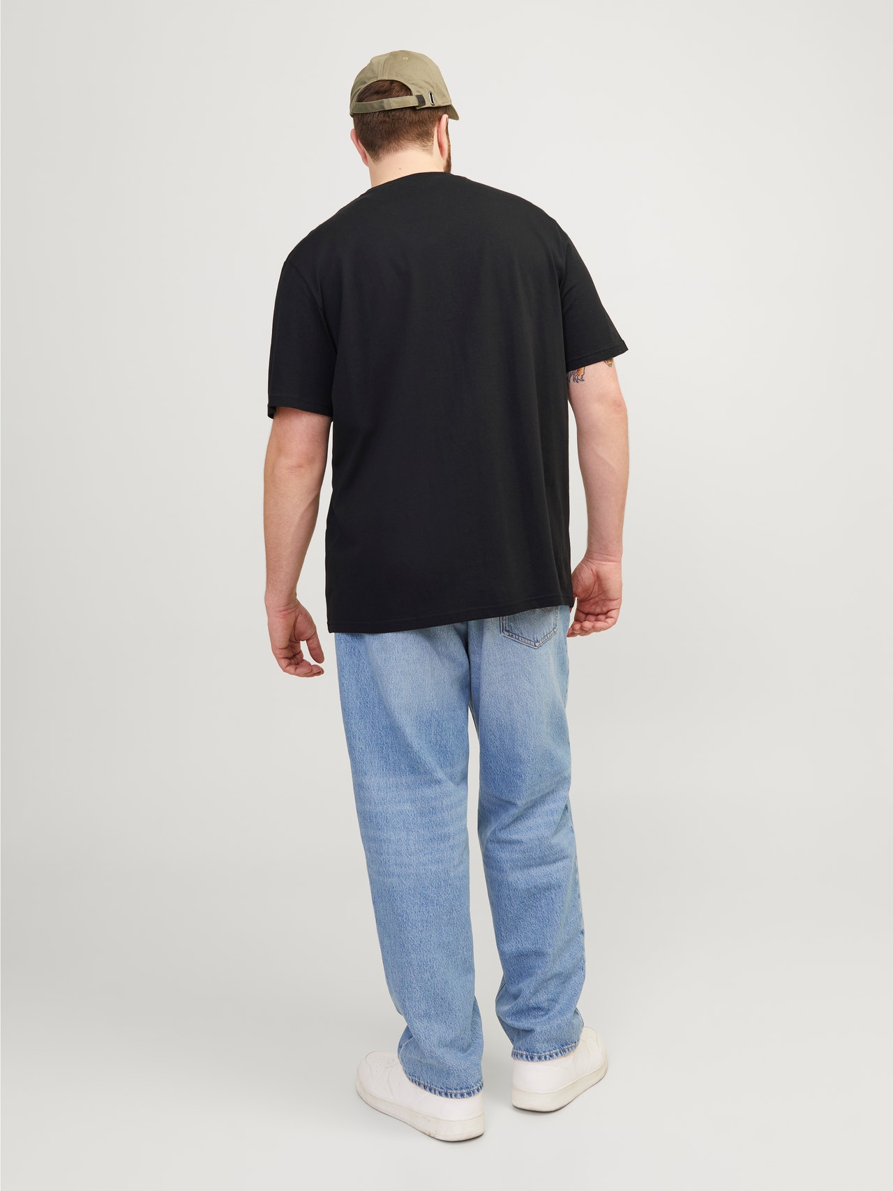 Jack & Jones Plus Size Bedrukt T-shirt -Black - 12257364