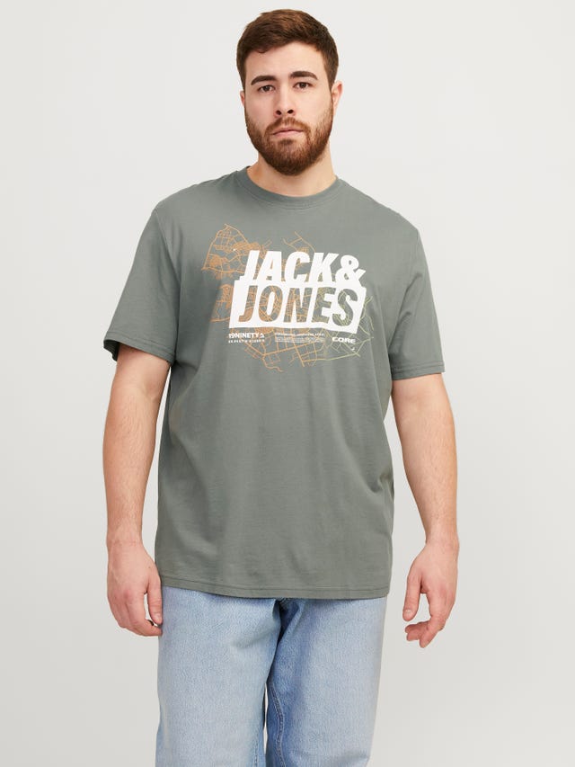 Jack & Jones Plus Size Painettu T-paita - 12257364