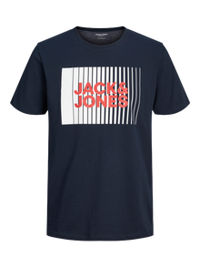 Jack & Jones Spausdintas raštas Marškinėliai Mini -Navy Blazer - 12257365
