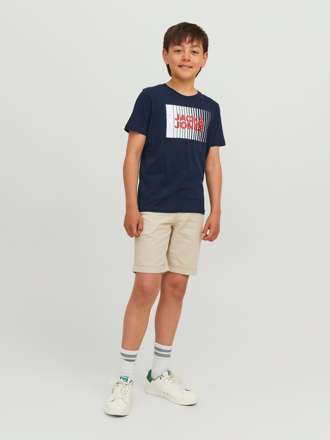 Jack & Jones Printed T-shirt Mini -Navy Blazer - 12257365