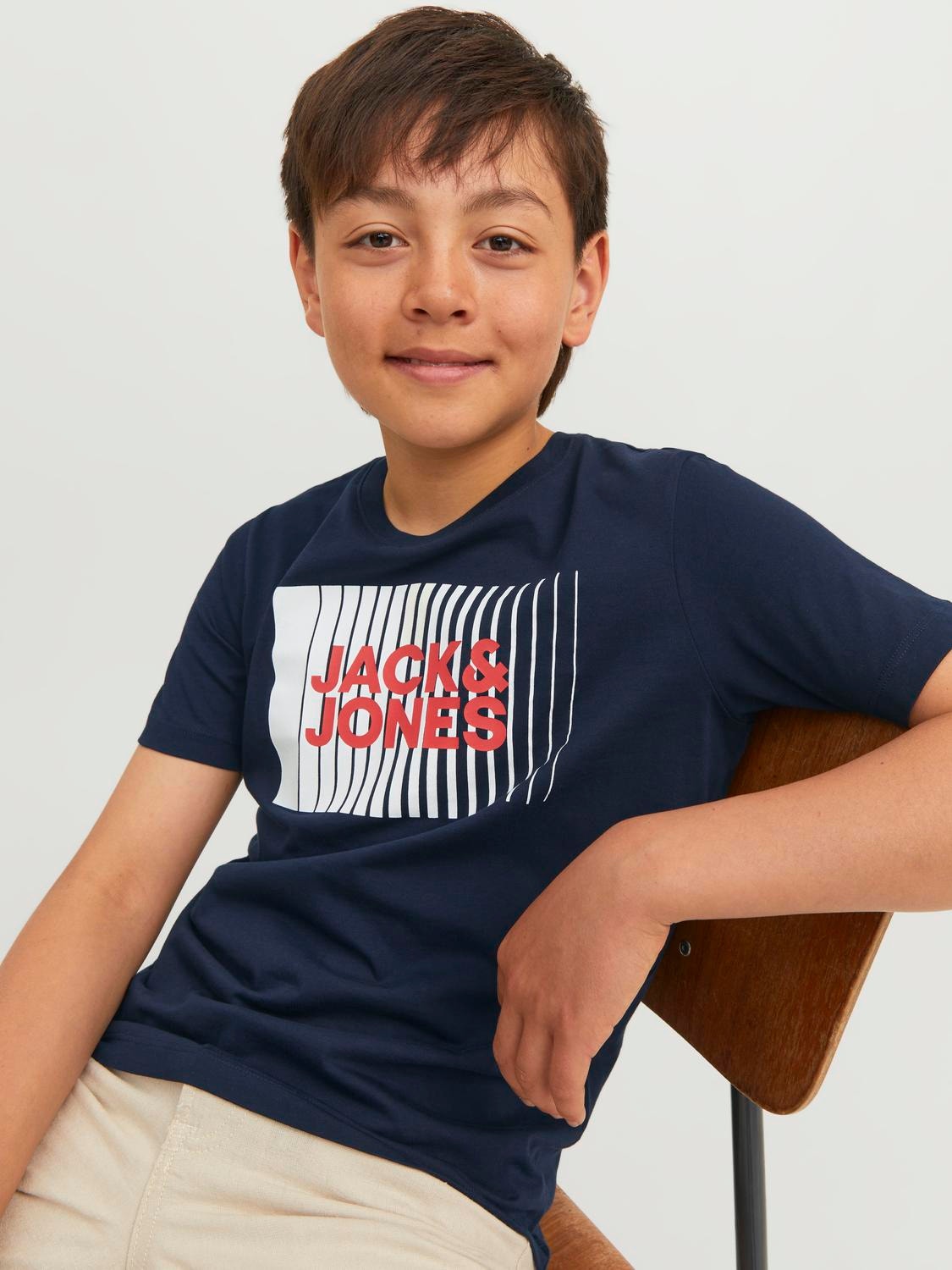 Jack & Jones Gedruckt T-shirt Mini -Navy Blazer - 12257365