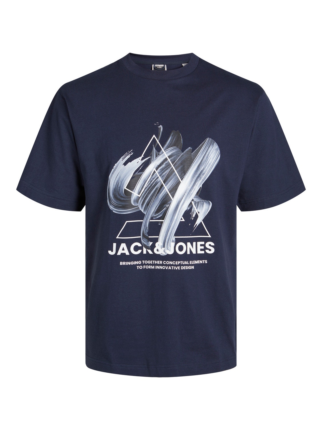 Jack & Jones Plus Size Painettu T-paita -Navy Blazer - 12257370
