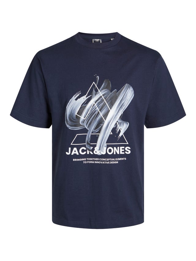 Jack & Jones Plus Size Gedruckt T-shirt - 12257370