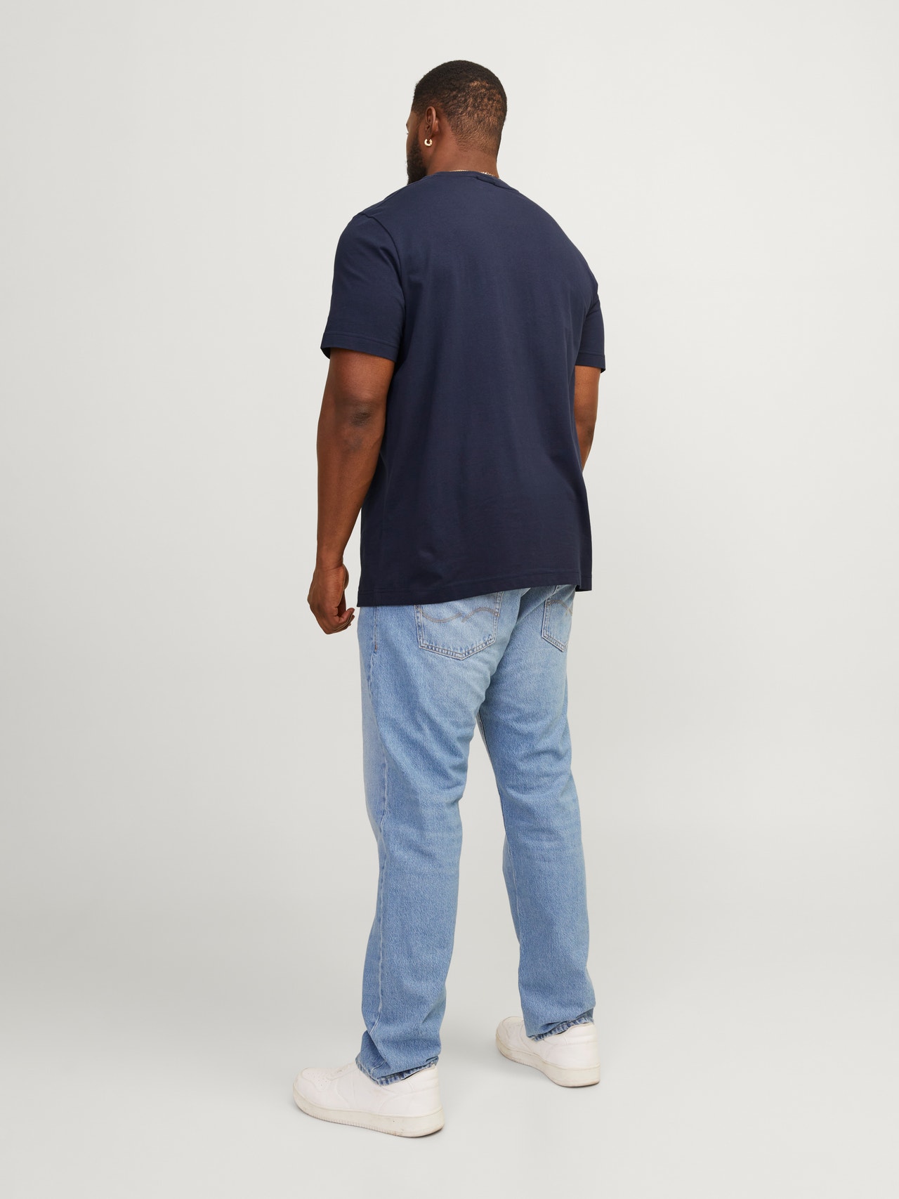 Jack & Jones Plus Size T-shirt Imprimé -Navy Blazer - 12257370