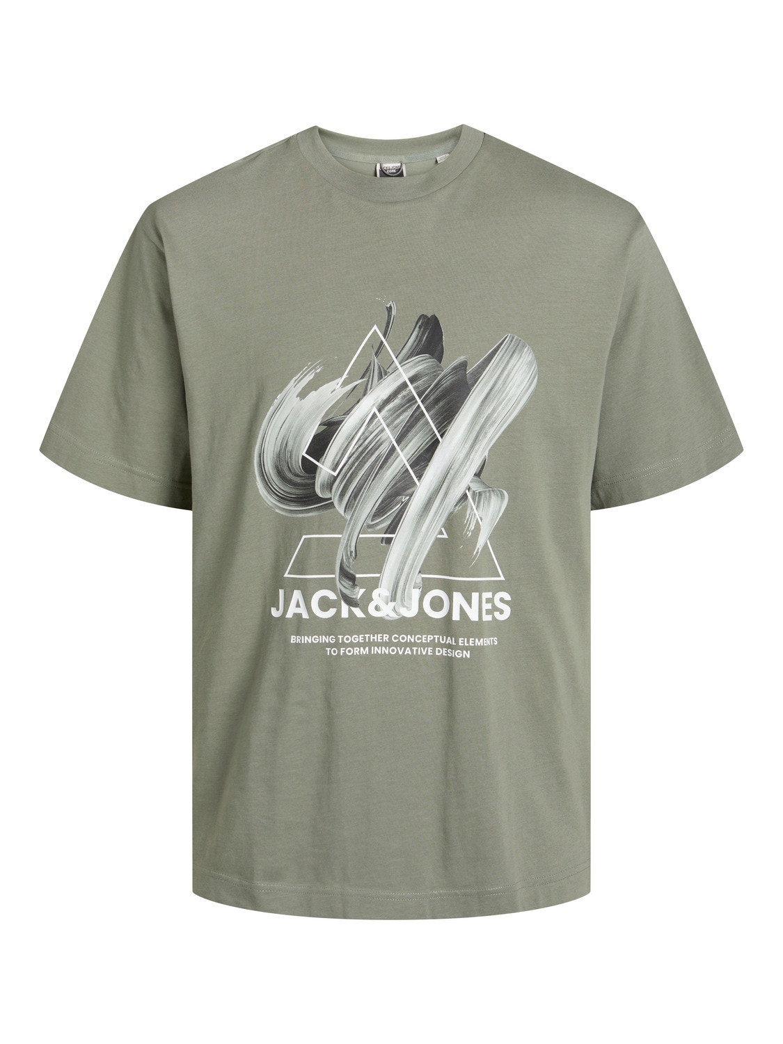 Jack & Jones Plus Size Gedruckt T-shirt -Agave Green - 12257370