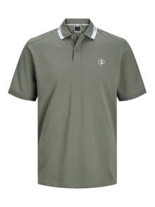 Jack & Jones Plus Size Camiseta polo Liso -Agave Green - 12257374