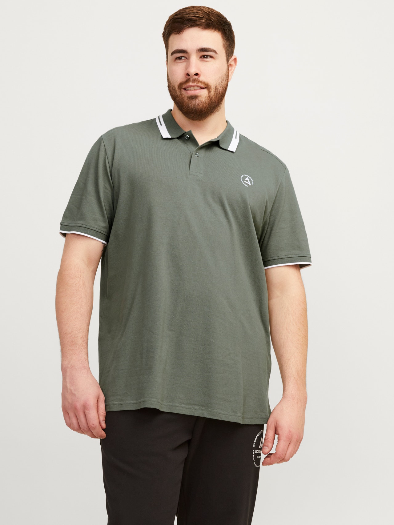 Jack & Jones Plus Size Effen T-shirt -Agave Green - 12257374