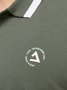 Jack & Jones Plus Size Camiseta polo Liso -Agave Green - 12257374