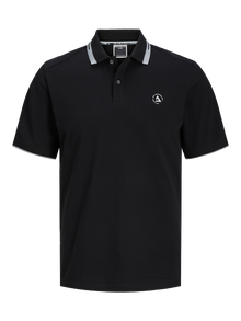 Jack & Jones Plus Size Ensfarvet T-shirt -Black - 12257374