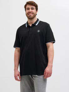 Jack & Jones Plus Size Camiseta Liso -Black - 12257374