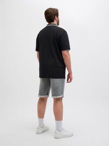 Jack & Jones Plus Size Ensfarvet T-shirt -Black - 12257374