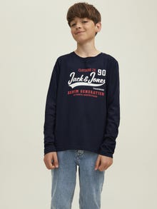 Jack & Jones Bedrukt T-shirt Mini -Navy Blazer - 12257376