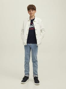 Jack & Jones Gedrukt T-shirt Mini -Navy Blazer - 12257376