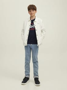 Jack & Jones Nyomott mintás Trikó Mini -Navy Blazer - 12257376