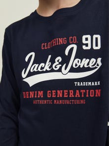 Jack & Jones Trykk T-skjorte Mini -Navy Blazer - 12257376