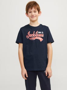 Jack & Jones Printed T-shirt Mini -Navy Blazer - 12257379